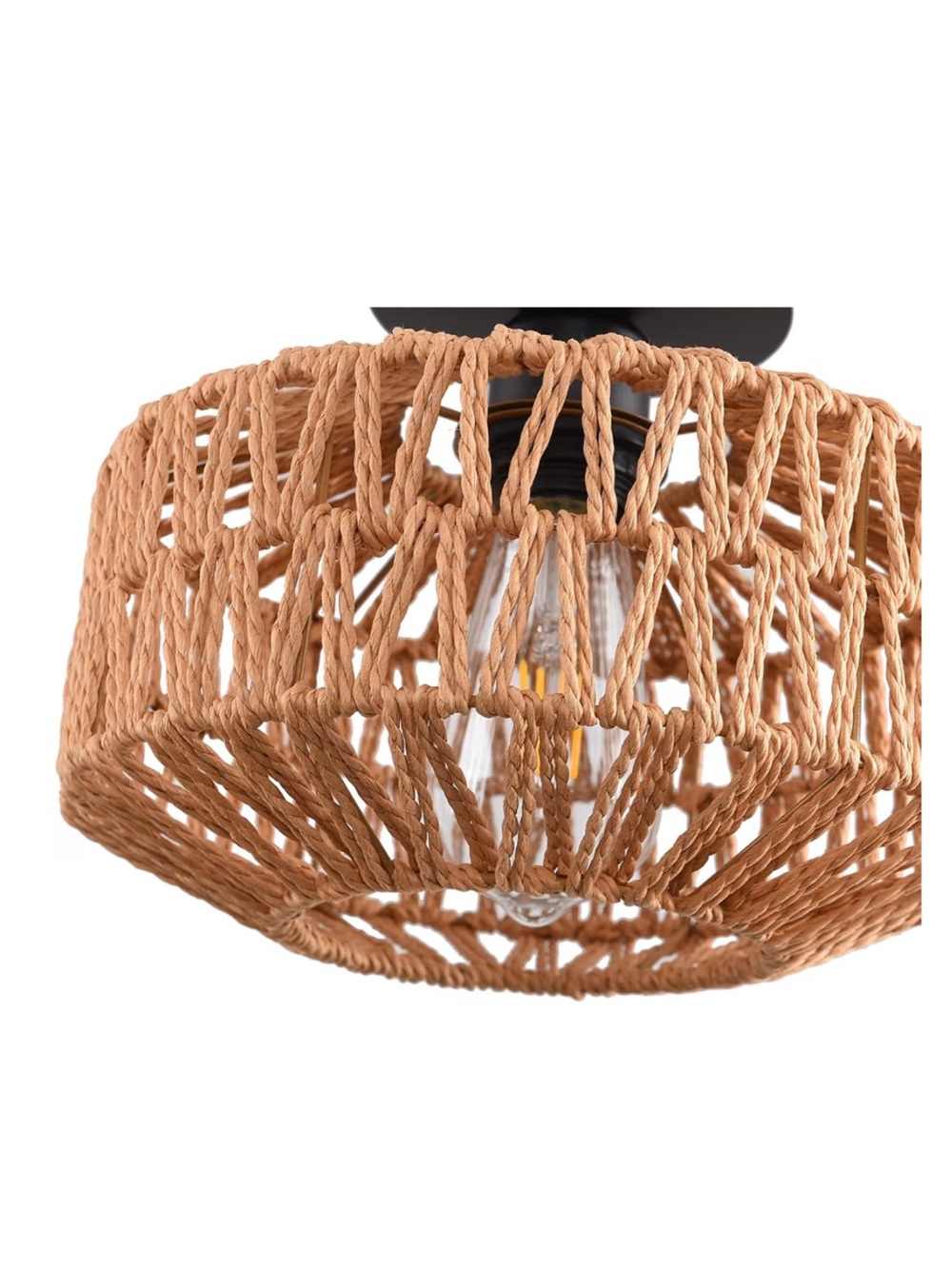 ‼️Avinluxe Rattan ceiling light size Large‼️ - Picture 4 of 7